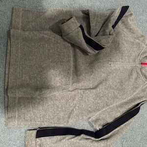 GAP Gray and Black Zip-Up Fleece
